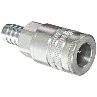 Dixon Valve DC2645 Steel Air Chief Industrial Interchange Quick Connect Air Hose Socket, 3/8" Coupler x 1/2" Hose ID Barbed, 70 CFM Flow Rating Air Tool Fittings
