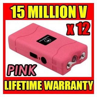 (12) LOT Vipertek Pink Vts 880 15 Million Self Defense Rechargeable Mini Stun Gun Electric Shock: Everything Else