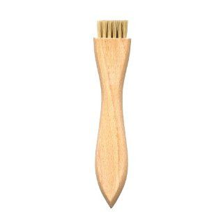 MG Chemicals 857 Technical Cleaning Brush with 5" Chiseled Style Wood Handle, Hog Hair Bristles, 3/4" Length x 5/16" Width Stiff Hog Hair Flux Brush