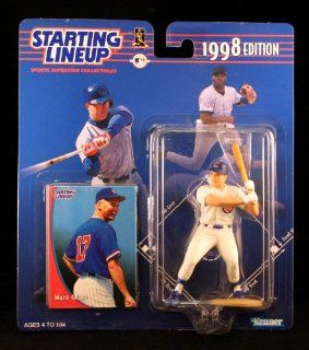 MARK GRACE / CHICAGO CUBS 1998 MLB Starting Lineup Action Figure & Exclusive Collector Trading Card: Toys & Games