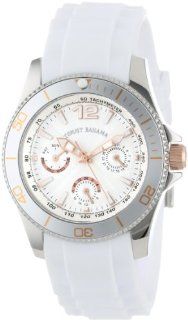 Tommy Bahama Swiss Women's TB2145 Riviera Swarovski Crystal Bezel White Dial Multi Function and Strap Watch: Watches