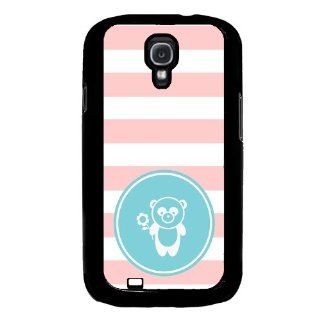 Be A Panda Baby Pink Stripes Circle Hipster Samsung Galaxy S4 I9500 Case Fits Samsung Galaxy S4 I9500 Cell Phones & Accessories