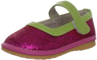 Hide & Squeak Hot Pink Diva Sparkle Mary Jane (Infant/Toddler) Shoes