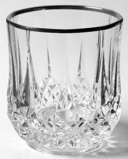 Cristal DArques Durand Longchamp Platinum Double Old Fashioned   Platinum Trim,