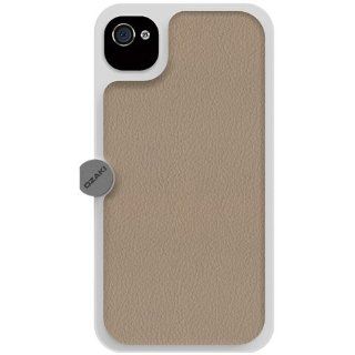 Ozaki OP863WH O!photo Gear Hard Case with Fabric for iPhone 4/4S   1 Pack   Retail Packaging   White: Cell Phones & Accessories