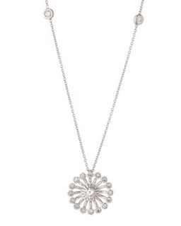 18k Diamond Starburst Pendant Necklace