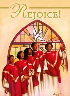 Rejoice (African American Christmas Card Box Set of 15) : Birthday Greeting Cards : Office Products