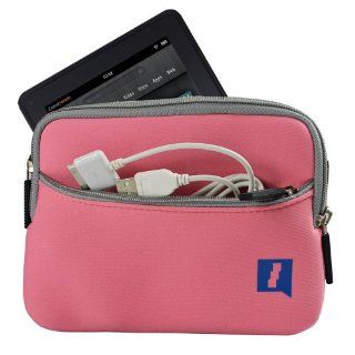 iGadgitz Pink Neoprene Sleeve Case Cover with Front Pocket for Samsung Galaxy Tab GT P6210 SGH T869 7.0 & Tab 2 GT P3113 & Tab 7.7 Plus SCH I815 Internet Tablet: Computers & Accessories