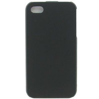 Crystal Hard Black Faceplate Rubberized Cover Case for Apple IPHONE 4G (AT&T) [WCS872]: Cell Phones & Accessories