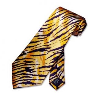 TIGER Animal Skin Print Neck Tie. SILK Men's NeckTie.: Clothing