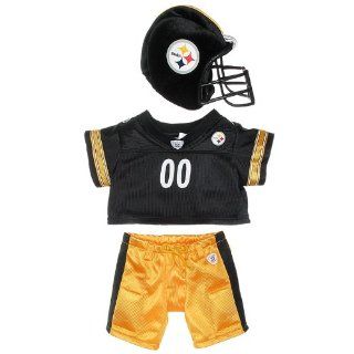 Build a Bear Workshop, Pittsburgh Steelers Uniform 3 pc. Teddy Bear Outfit: Toys & Games
