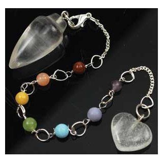 Clear Quartz 7 Chakra Pendulum Wicca Wiccan Metaphysical Religious: Everything Else