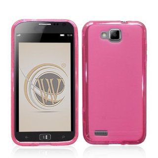 Frosted Hot Pink TPU Protector Case for Samsung ATIV S (T899M) Cell Phones & Accessories