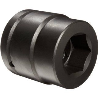 Martin 8652 Forged Alloy Steel 1 5/8" Type I Opening 1 1/2" Power Impact Drive Socket, 6 Points Standard, 3 3/16" Overall Length, Industrial Black Finish: Industrial & Scientific