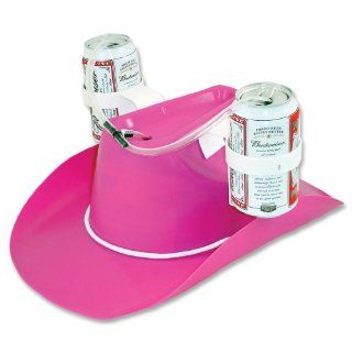 Big Mouth Toys Cowboy Beer Hat   Hot Pink: Toys & Games