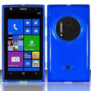 NOKIA LUMIA ELVIS EOS 909 SOLID BLUE TPU RUBBER SKIN COVER SOFT GEL CASE from [ACCESSORY ARENA]: Cell Phones & Accessories