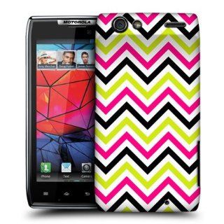 Head Case Designs Pink And Lime Neon Chevron Hard Back Case Cover for Motorola DROID RAZR XT910: Cell Phones & Accessories