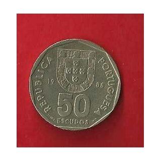 Portugese Coin: 50 Escudos, 1988: Everything Else
