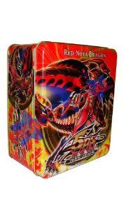 SUPER HOT! YuGiOh 5D's 2010 Collection Tin 2nd Wave Red Nova Dragon [Red Nova Dragon, Red Dragon Archfiend, Exodius, Wicked Avatar & Magician's Valkyria]: Toys & Games