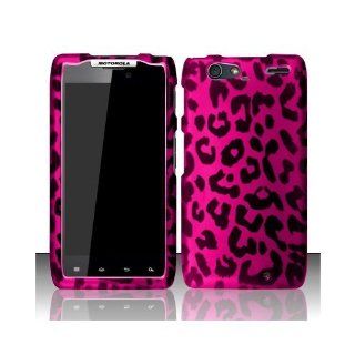 Pink Leopard Hard Cover Case for Motorola Droid RAZR MAXX XT912: Cell Phones & Accessories