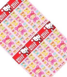 Hello Kitty Stickers Ribbon Bow Bear Costumes 10 Packs: Office Products