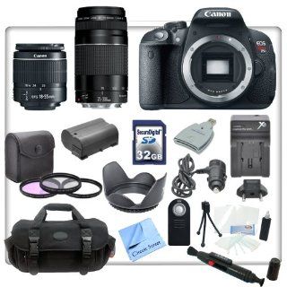 Canon EOS Rebel T5i DSLR Camera with EF S 18 55mm f/3.5 5.6 IS STM Lens + Canon EF 75 300mm f/4.0 5.6 III Autofocus Lens + Pro Package: Includes 32gb SDHC Memory Card, Card Reader, Filters, Deluxe Case, Replacement LP E8 Battery & Travel Charger, Tulip