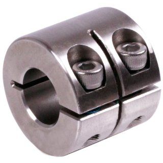clamp collar single split double wide stainless steel 1.4301 bore 8mm with bolts DIN 912: Clamp On Shaft Collars: Industrial & Scientific