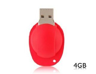 4 GB Safety Helmet Design USB Flash Drive (Red): Electronics
