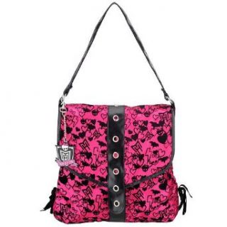 Monster High Hot Pink Tote Bag Purse Satchel: Apparel: Clothing