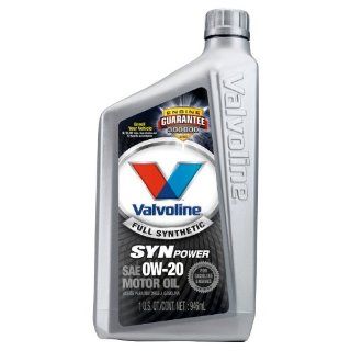 Valvoline VV916 SynPower 0W 20 Full Synthetic Motor Oil   1 Quart Bottle: Automotive