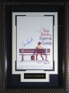 Forrest Gump Autographed Movie Poster   Tom Hanks   & FRAMED MASTERPRINT DISPLAY   Unframed Movie Posters: Tom Hanks: Entertainment Collectibles