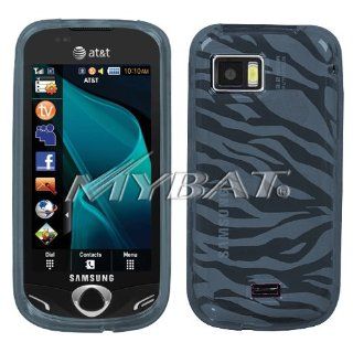 Samsung Mythic A897 Smoke Zebra Skin Candy Skin Cover Silicone/Gel/Soft/Cover/Case: Cell Phones & Accessories