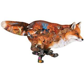 Dennis Rogers Sly Fox Jigsaw Puzzle Shaped By Sunsout: Toys & Games