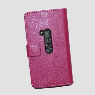Matek(TM) Luxury Flip Folio Wallet Leather Case Stand Pink For Nokia LUMIA 920: Cell Phones & Accessories