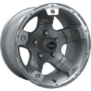 Black Rock Viper 15x8 Silver Wheel / Rim 6x5.5 with a  19mm Offset and a 108.00 Hub Bore. Partnumber 900S 586037: Automotive