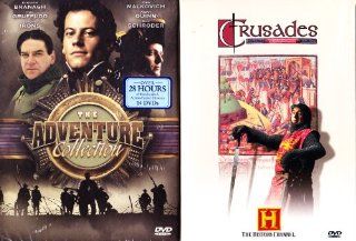 The History Channel : The Crusades Complete Uncut Mini Series : 2 Disc Set   200 Minutes , The Adventures Series : Shackleton : The Greatest Survival Story of All Time : Complete Uncut Version Mini Series :History Channel Napoleon Collection : Over 8 Hours