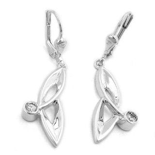 Schmuck Juweliere earrings leverback zirconia, silver 925: Jewelry Earrings Drop Dangle: Jewelry