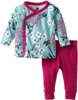 Tea Collection Baby Girls Newborn Kimono Outfit, Mar, 6 12 Months: Infant And Toddler Pants Clothing Sets: Clothing