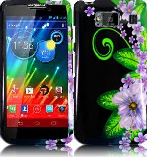 For Motorola Droid Razr Maxx HD XT926M Hard Design Cover Case Green Flower Accessory Cell Phones & Accessories