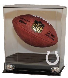 Indianapolis Colts Floating Football Display Case : Sports Related Collectible Footballs : Sports & Outdoors