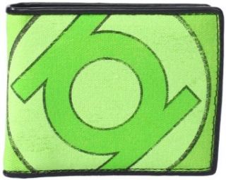 DC Comics Men's Green Lantern Logo Bi Fold Wallet, Green, One Size Clothing