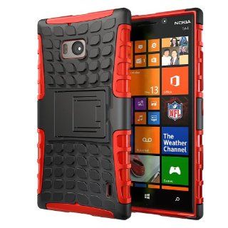 Hyperion Nokia Lumia Icon 929 Windows Phone Explorer Hybrid Case (Compatible with Verizon Nokia Lumia Icon 929) **2 Year No Hassle Warranty** [Hyperion Retail Packaging] (RED): Cell Phones & Accessories
