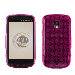 Purple Check TPU Protector Case for Samsung Aviator SCH R930 Cell Phones & Accessories