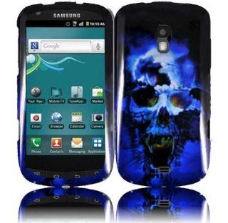 Blue Black Skull Hard Cover Case for Samsung Galaxy S Aviator SCH R930: Cell Phones & Accessories