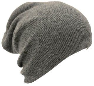 Slouch Slouchy Beanie Hat Ribbed Skull Cap Ski Hat Light Grey: Everything Else