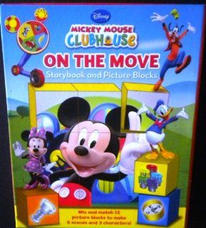 Disney Mickey Mouse Clubhouse On the Move Storybook & Picture Blocks NEW: Toys & Games
