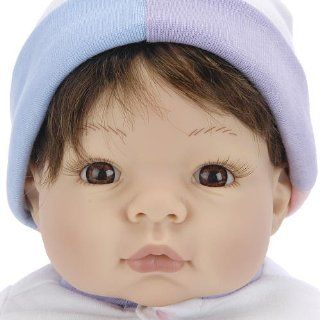 Lee Middleton Newborn Nursery Munchkin Face Brown Hair/Brown Eyes #933: Toys & Games