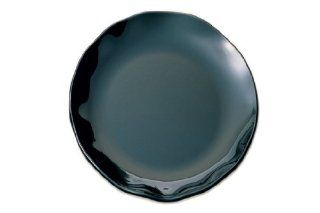 (Pack of 6) 8 1/8" Two Tone Black Melamine Round Salad Plates Break Resistant *NSF Approved*: Dinner Plates: Kitchen & Dining