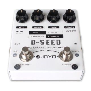 JOYO D SEED Dual Channel Practical Digital Delay Effect Pedal: Musical Instruments