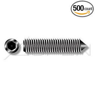(500pcs) Metric DIN 914 M3X5 Cone Point Socket Set Screw 45H Alloy Steel, Black, Grade 14.9, Quenched and Temepered Ships Free in USA: Industrial & Scientific